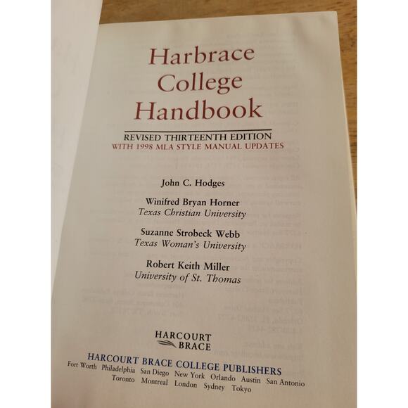 Harbrace College Handbook - Picture 3 of 3